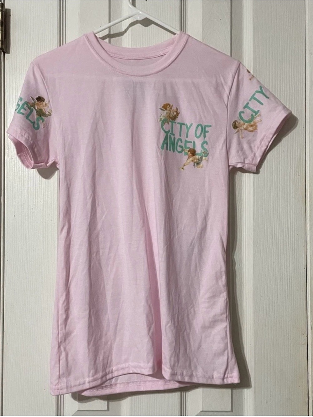 NWT Fresh Laundry Pink "City of Angels" Graphic Tee
